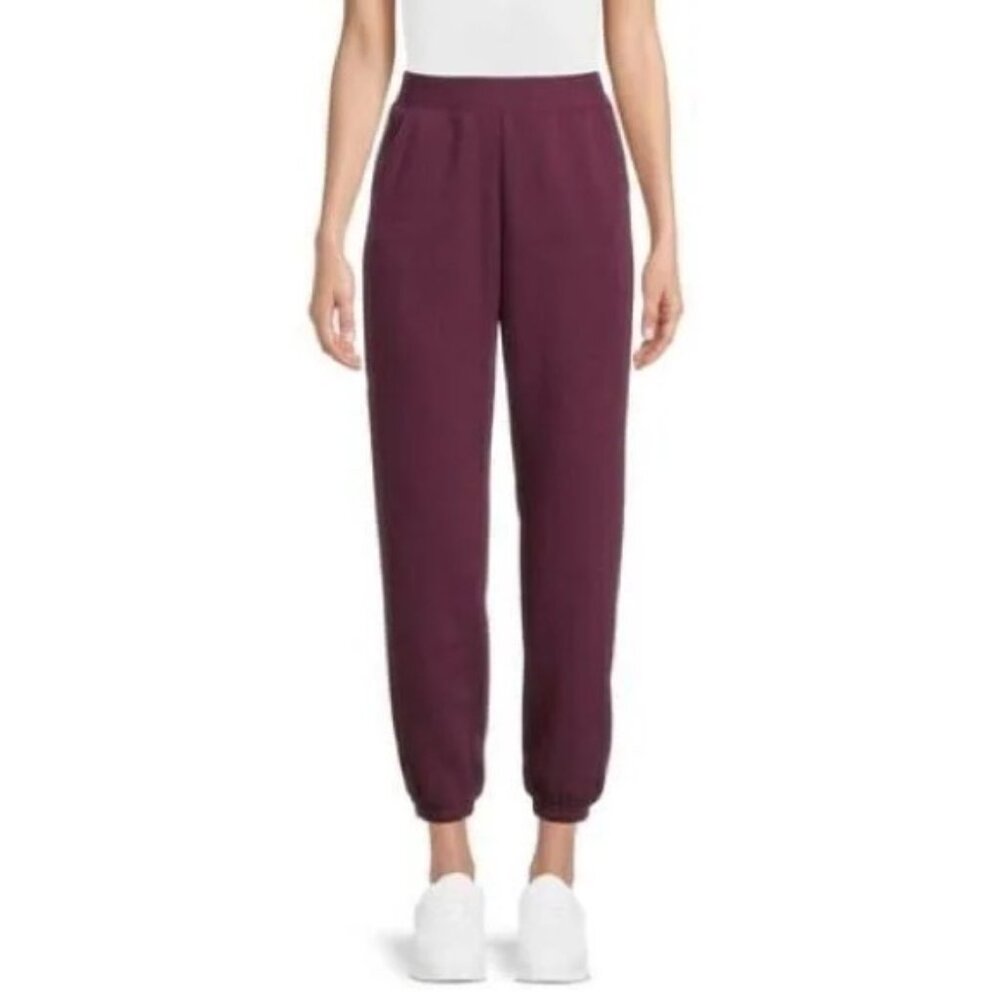 Athletic Works Women's Fleece Cinch Pants Purple Eggplant Size XXL 20 - Picture 8 of 12